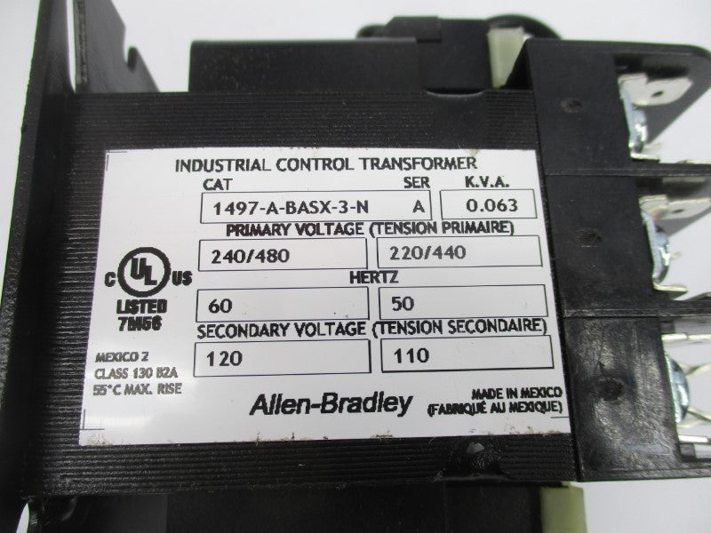 ALLEN BRADLEY 1497-A-BASX-3-N SER. A 220/480V (BR/WH) NSMP