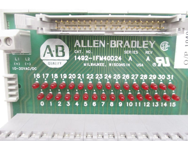 ALLEN BRADLEY 1492-IFM40D24 SER. A 10-30VAC/DC REV. A (BR/WH) NSMP
