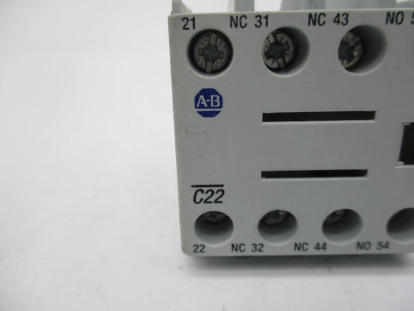 ALLEN BRADLEY 100-FC22 SER. B 600VAC 10A UNMP