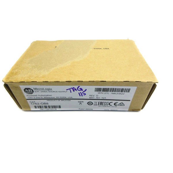 ALLEN BRADLEY 1762-OB8 SER. A DATE: 2020 REV. D NSFS