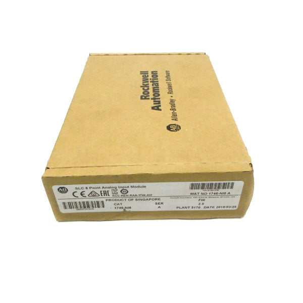 ALLEN BRADLEY 1746-NI8 SER. A F/W 2.0 DATE: 2018 NSFS
