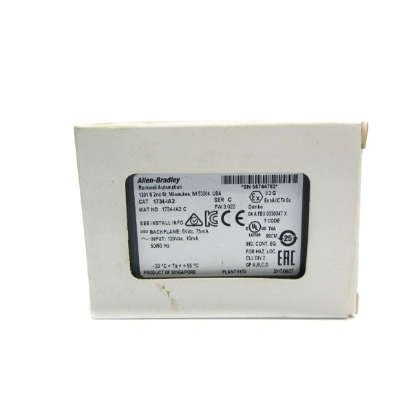 ALLEN BRADLEY 1734-IA2 SER. C F/W 3.022 120VAC NSMP
