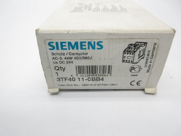 SIEMENS 3TF4011-0BB4 24VDC NSMP