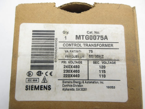 SIEMENS MTG0075A 240/480V NSMP