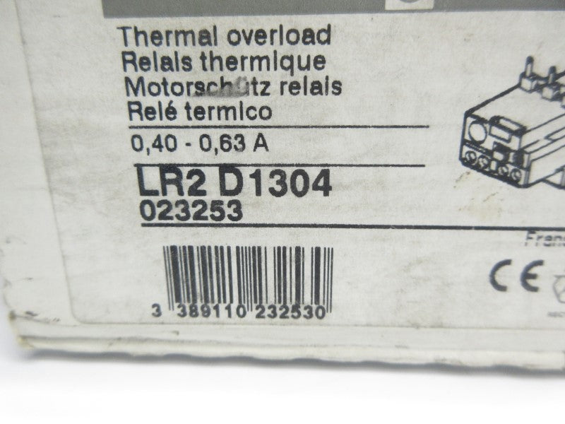TELEMECANIQUE LR2D1304 0.40-0.63A NSMP