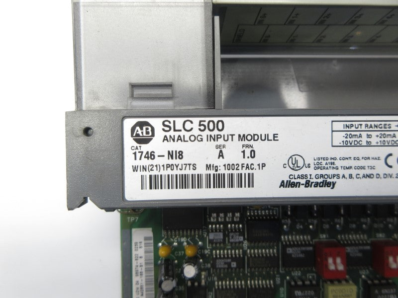 ALLEN BRADLEY 1746-NI8 SER. A F/W 1.0 10VDC (NO TERMINAL) UNMP