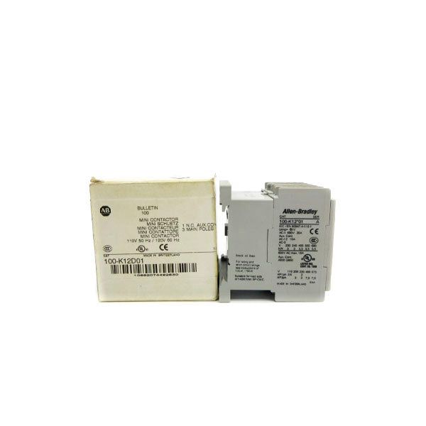 ALLEN BRADLEY 100-K12D01 SER. A 110/120V (WH) NSMP