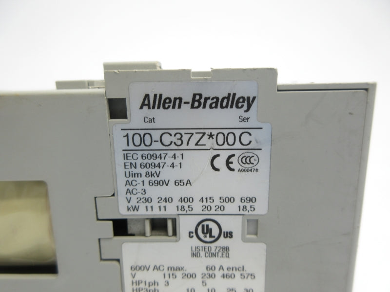 ALLEN BRADLEY 100-C37ZJ00 SER. C 24VDC NSNP