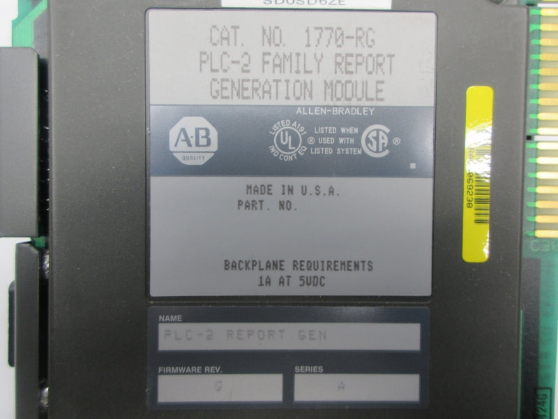 ALLEN BRADLEY 1770-RG SER. A F/W G UNMP