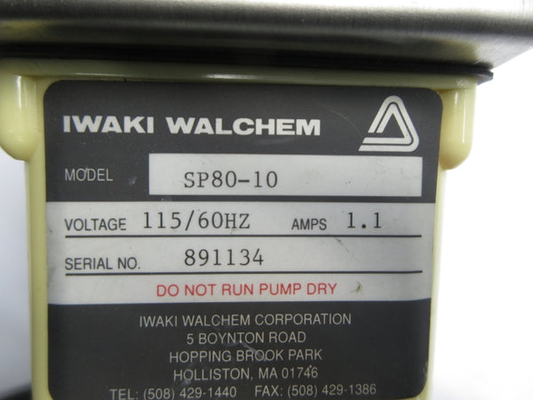 IWAKI WALCHEM SP80-10 115V 1.1A NSNP