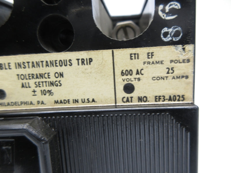 ITE EF3-A025 600VAC 25A NSNP
