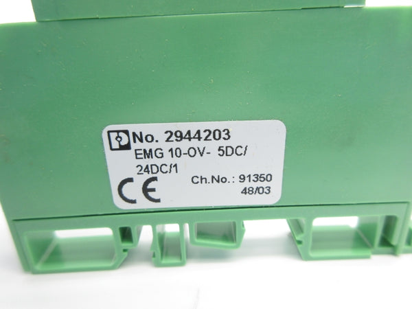 PHOENIX CONTACT 2944203 EMG10-OV-5DC/24DC/1 24VDC NSNP