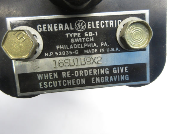 GENERAL ELECTRIC 16SB1B9X2 NSNP