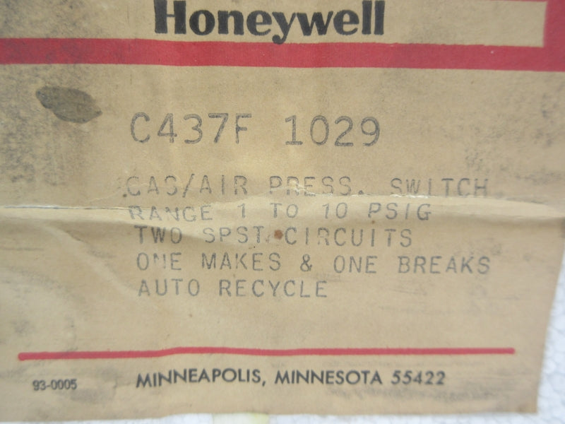 HONEYWELL C437F1029 NSFS