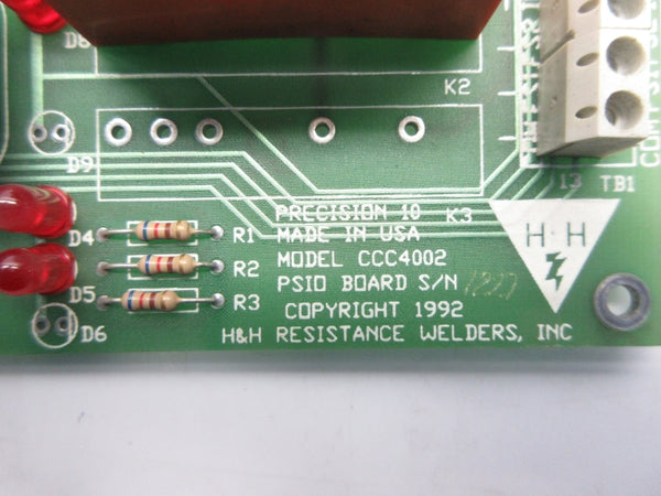 H&H RESISTANCE WELDERS CCC4002 UNMP