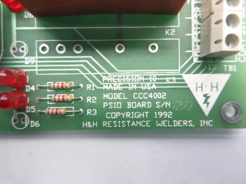 H&H RESISTANCE WELDERS CCC4002 UNMP