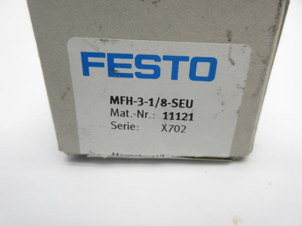FESTO MFH-3-1/8-SEU 11121 6.9-120PSI (AS PICTURED) NSMP