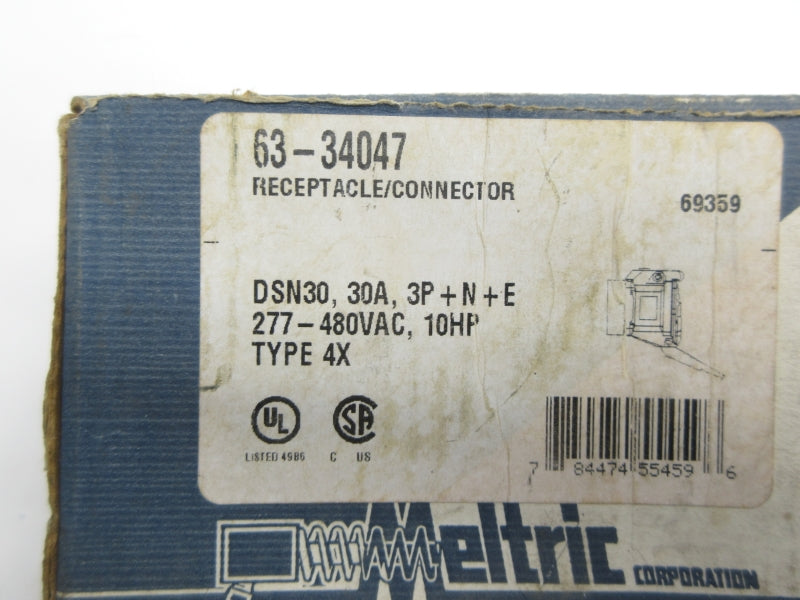 MELTRIC 63-34047 277-480VAC 30A NSMP