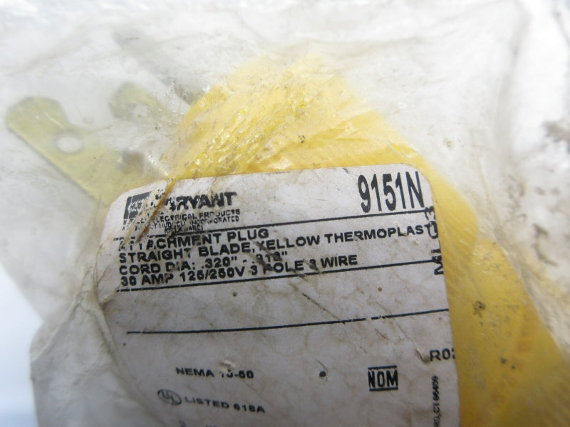 HUBBELL 9151N 125/250V 30A NSMP