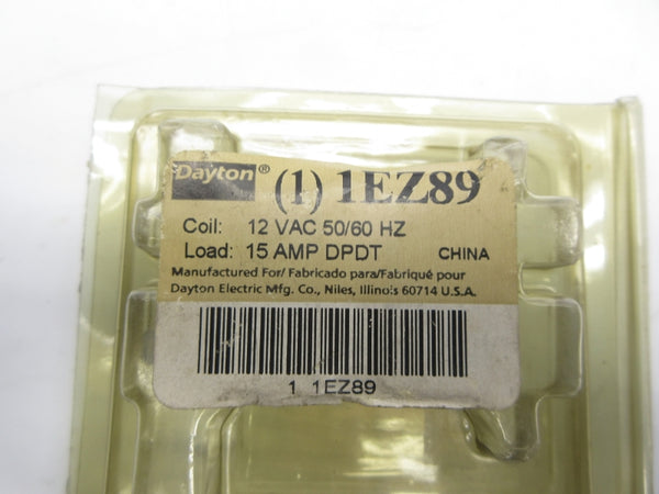 DAYTON 1EZ89 12VAC 15A NSMP
