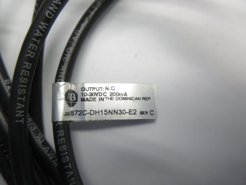 ALLEN BRADLEY 872C-DH15NN30-E2 SER. C 10-30VDC NSNP