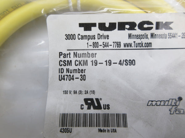 TURCK CSMCKM19-19-4/S90 U4704-30 NSMP