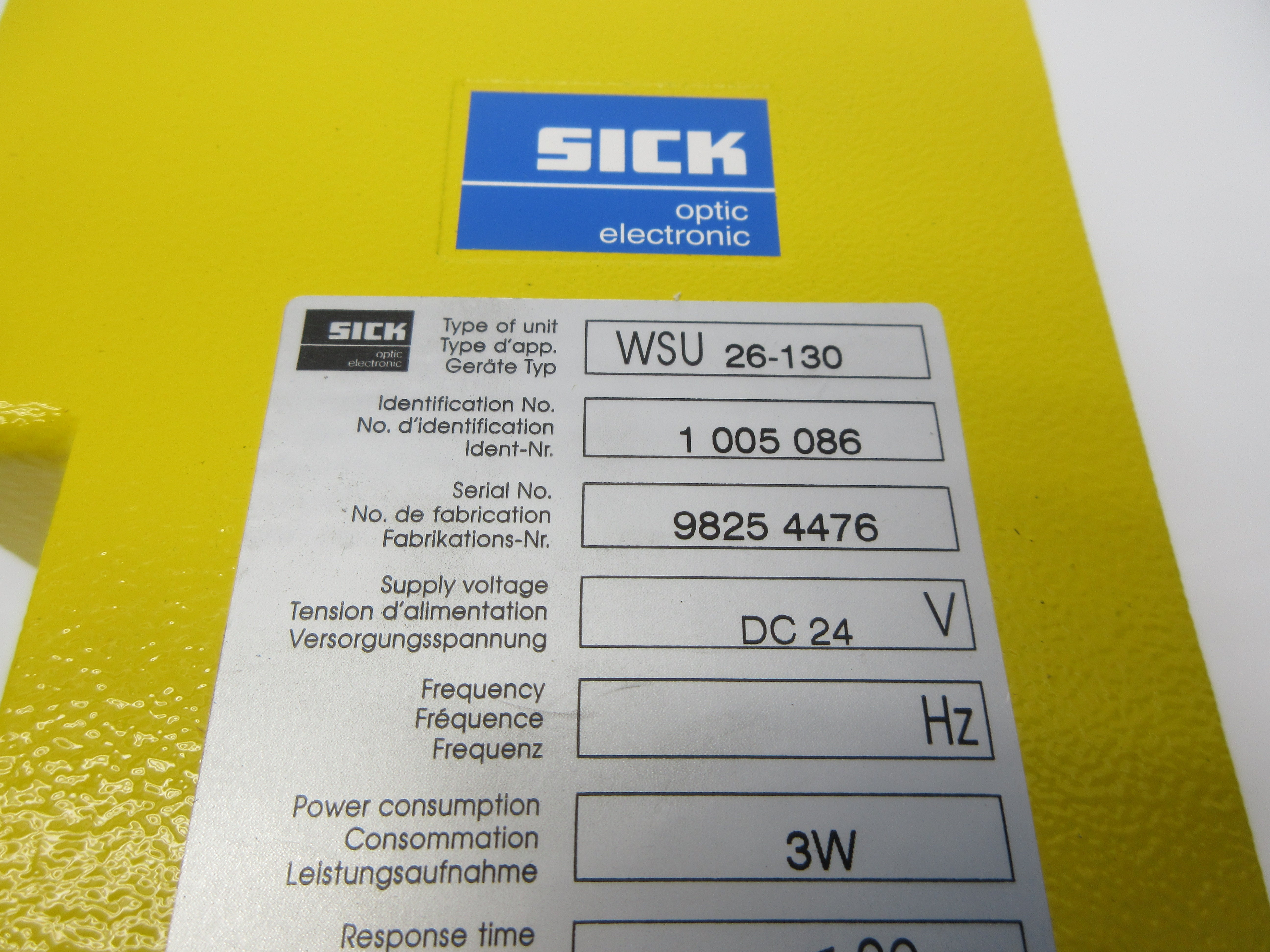 SICK WSU26-130 1005086 24VDC NSNP