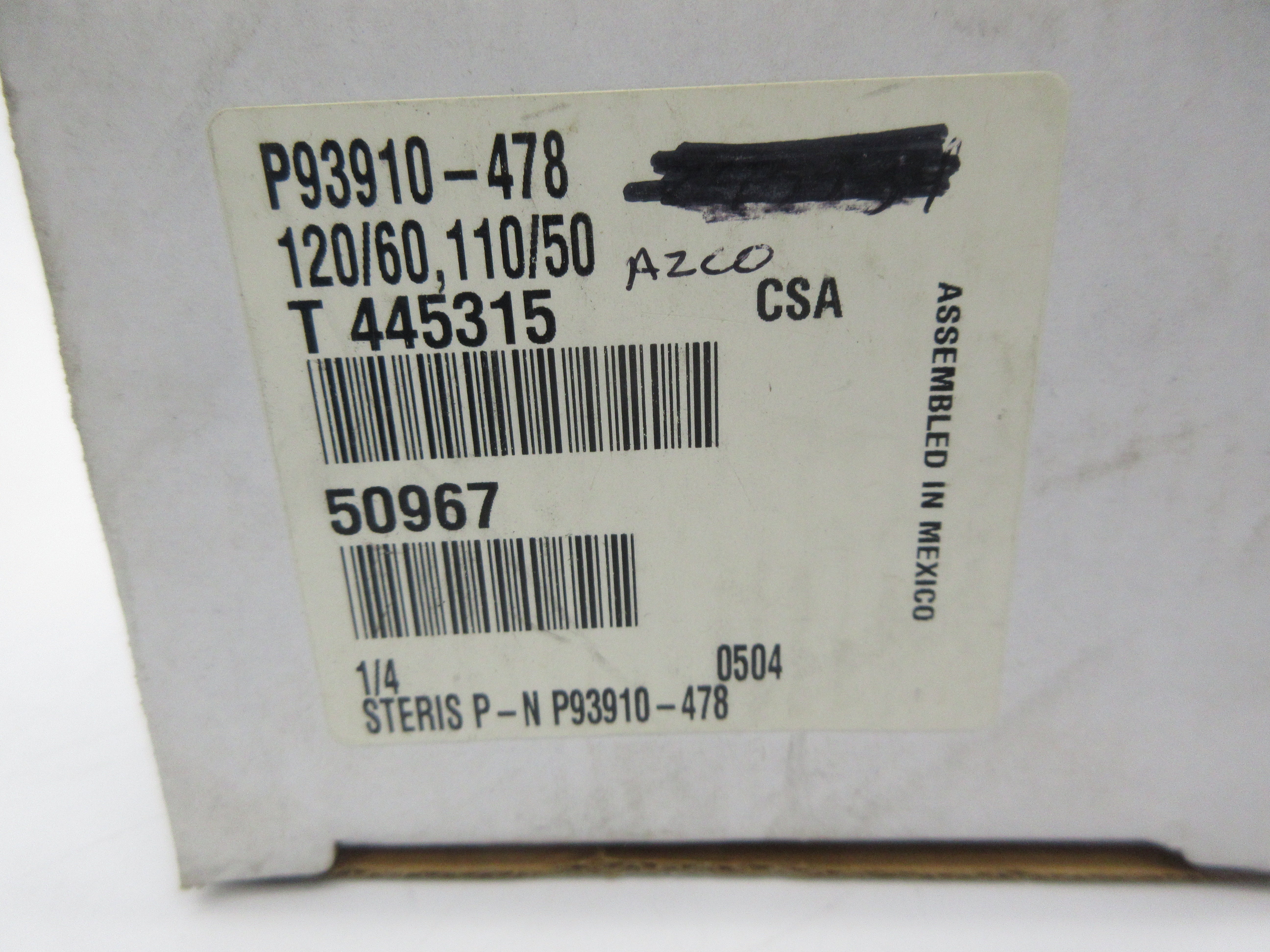 ASCO P93910-478 110/120V 80PSI 1/4" NSMP