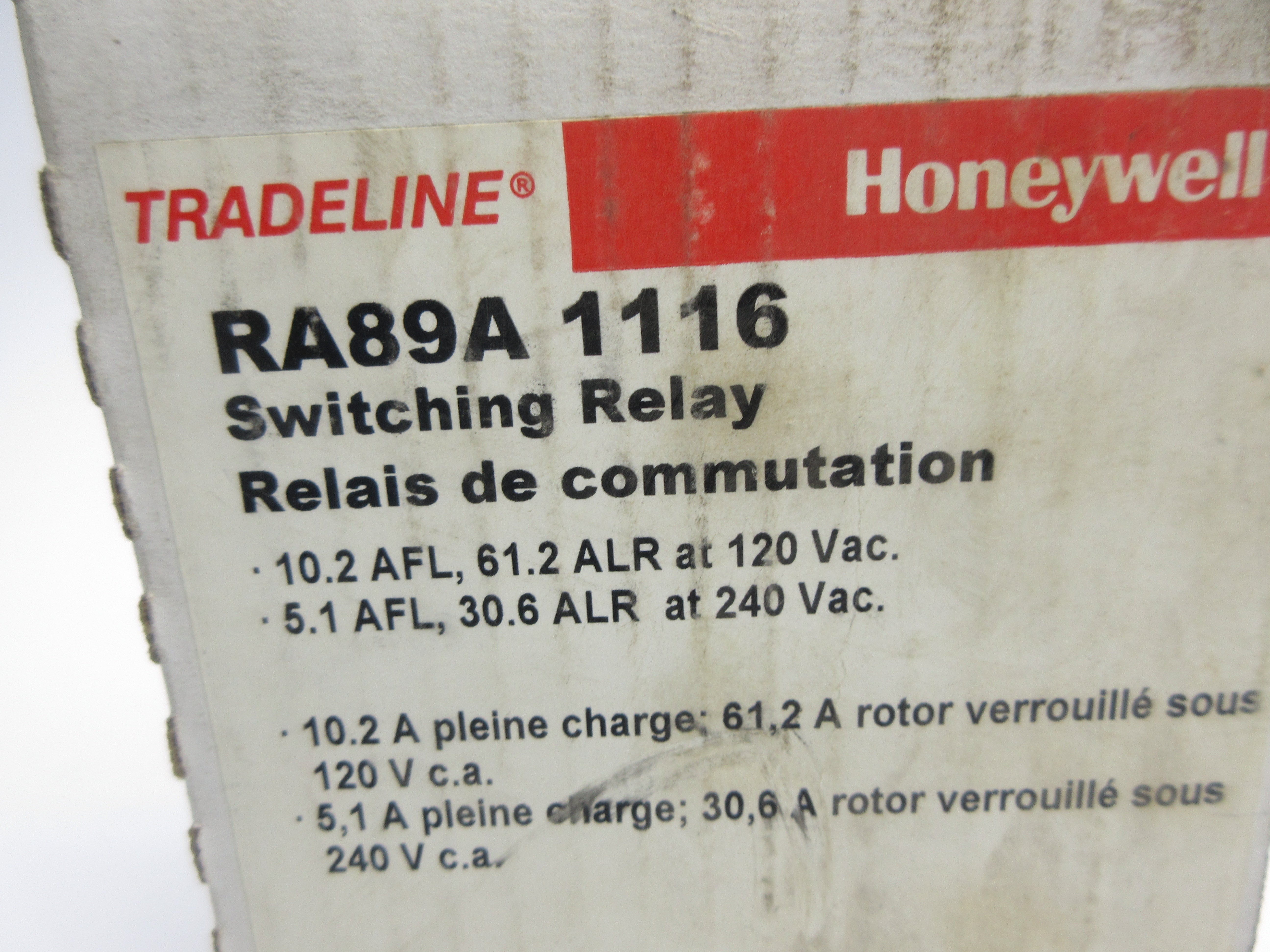 HONEYWELL RA89A1116 120/240VAC NSMP