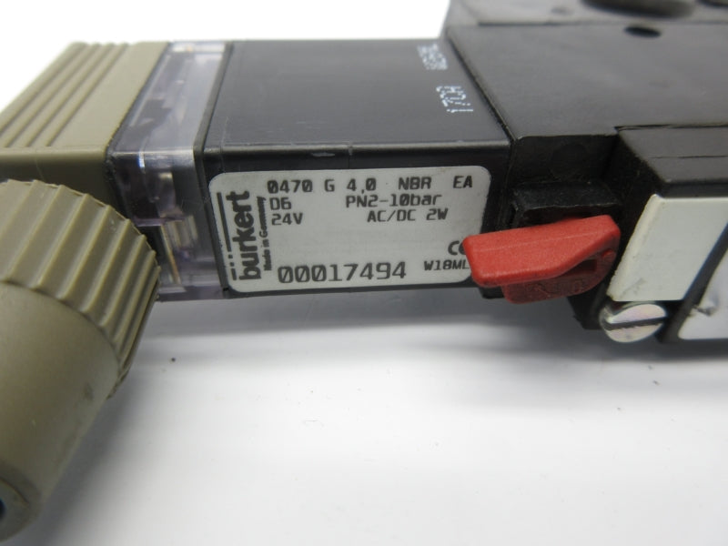 BURKERT 00017494 0470 G 4.0 NBA EA D6 24VAC NSNP