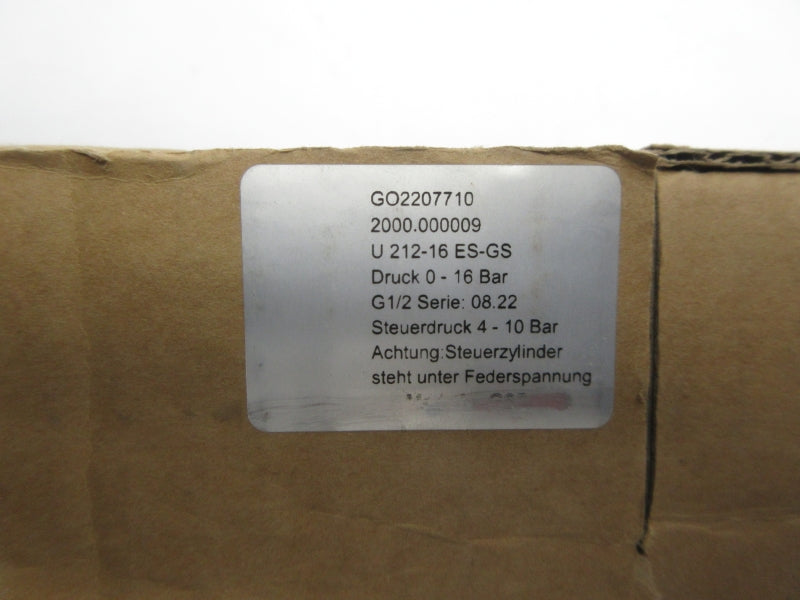 VALVE U 212-16 ES-GS GO2207710 NSMP