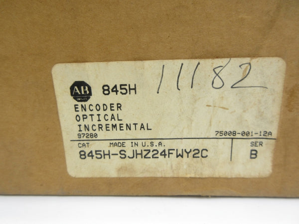 ALLEN BRADLEY 845H-SJHZ24FWY2C SER. B 8-24VDC (BR/WH) NSMP