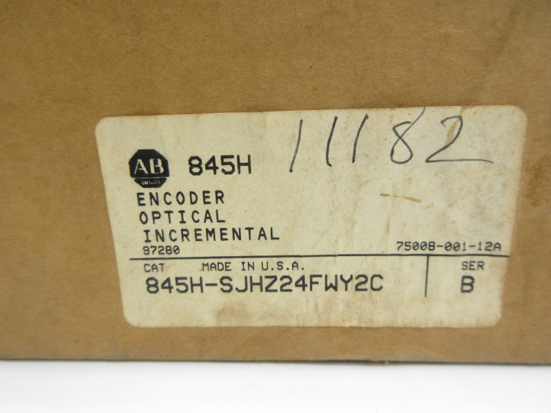 ALLEN BRADLEY 845H-SJHZ24FWY2C SER. B 8-24VDC (BR/WH) NSMP