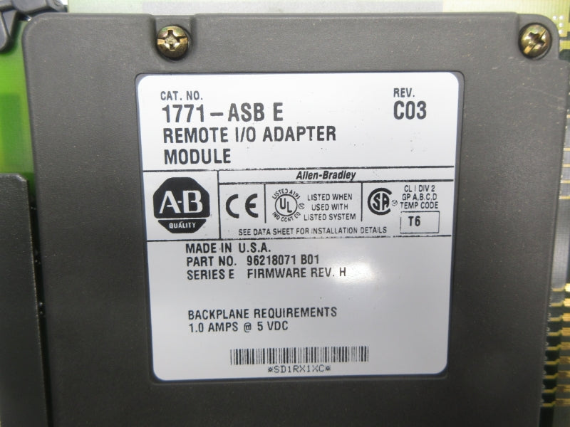 ALLEN BRADLEY 1771-ASB SER. E REV. C03 NSNP