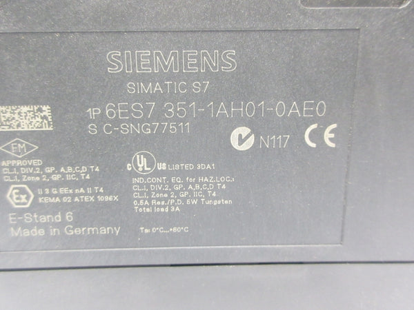 SIEMENS 6ES7 351-1AH01-0AE0 NSNP