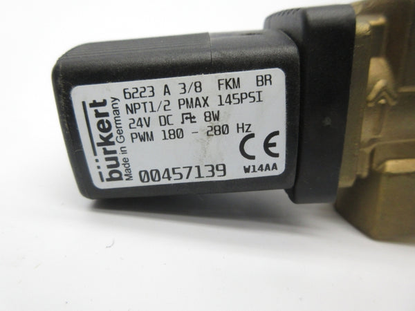 BURKERT 6223 A 3/8 FKM BR 00457139 24VDC NSNP