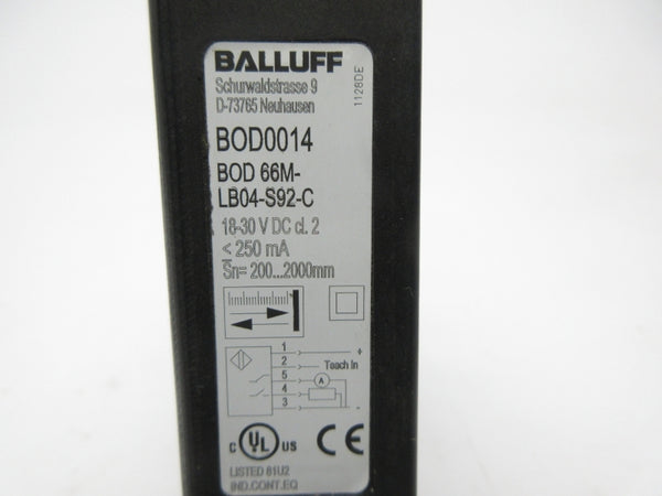 BALLUFF BOD66M-LB04-S92-C BOD0014 18-30VDC UNMP