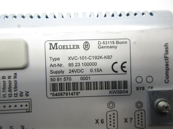 KLOCKNER MOELLER XVC-101-C192K-K82 8523100000 24VDC 0.15A NSNP