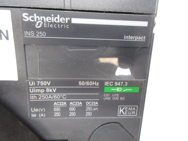 SCHNEIDER ELECTRIC INS250 750V 250A NSNP