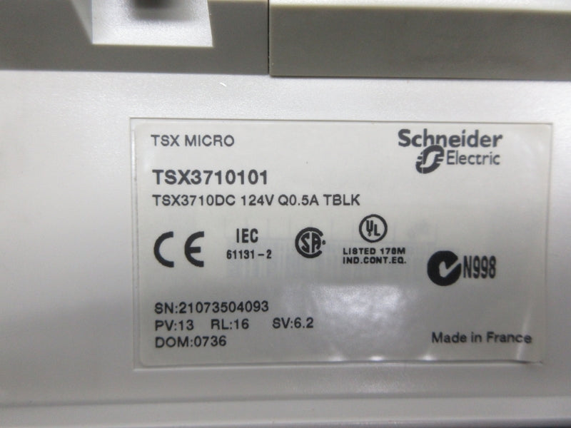 TELEMECANIQUE TSX3710101 124V 0.5A (AS PICTURED) NSNP