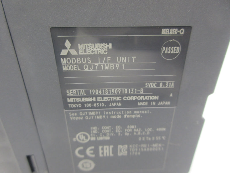 MITSUBISHI ELECTRIC QJ71MB91 5VDC 0.31A NSNP