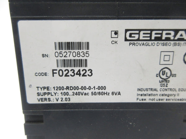 GEFRAN 1200-RD00-00-0-1-000 100-240VAC NSNP