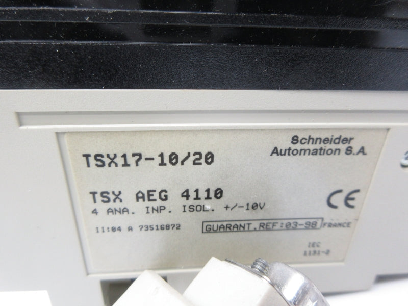 SCHNEIDER AUTOMATION TSX17-10/20 TSXAEG4110 10V NSNP