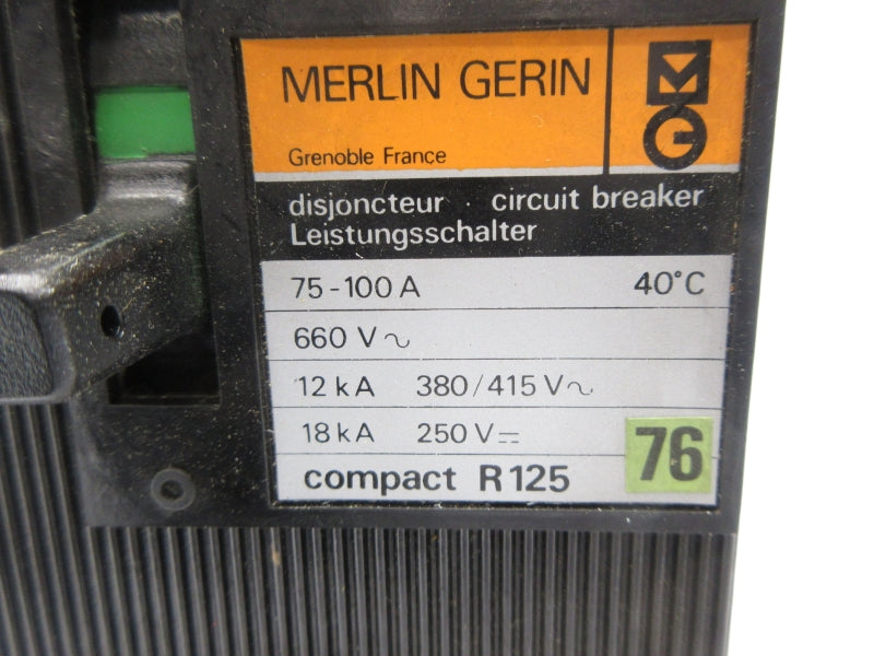 MERLIN GERIN R125 660V 75-100A NSNP