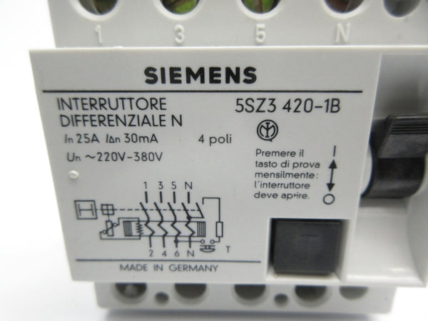 SIEMENS 5SZ3420-1B 220-380V 25A NSNP