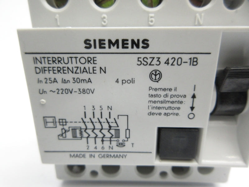SIEMENS 5SZ3420-1B 220-380V 25A NSNP