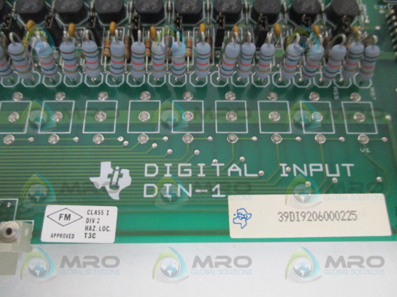 TEXAS INSTRUMENTS RTU-DIN-1 DIGITAL BOARD ASSEMBLY NSNP