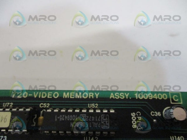 VIEW 1009400 702-VIDEO MEMORY ASSEMBLY BOARD UNMP