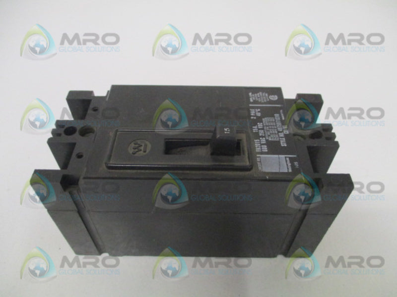 WESTINGHOUSE FB2015 CIRCUIT BREAKER 15A *USED*