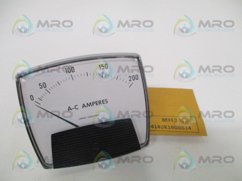 YOKOGAWA 250-440-LSRL PANEL METER 0-200 A-C AMPS NSMP